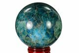 Bright Blue Apatite Sphere - Madagascar #154262-1